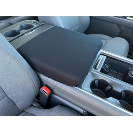 Car Console Covers Plus Made in USA Designed for Ford Expedition 2025 Neoprene Auto Armrest Center Console Cover Protector Black