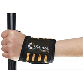 Kemket Power Weight Lifting Wrist Wraps Gym Training Straps Hand Bar Support Gloves NEW (Red)