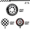 Elaliyi Racing Balloons Gaint Wheel Balloons Foil Racing Car Tire