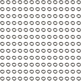 100pcs Double Jump Rings Gun Metal Black Strong No Fade Open Split Connector Loop Findings for Jewellery Making Craft (6 mm)