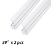 78" (39" X2) Shower Door Side Seal Strip for 3/8