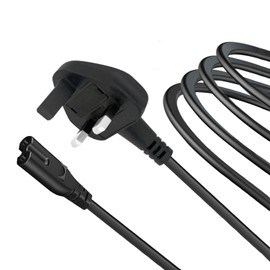 Power Cable Replacement for Dewalt DCR010 DCR028 Jobsite Speaker Figure 8 2 pin AC Cord UK Mains Plug Lead