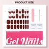 Semi Cured Gel Nail Strips, 30 pcs Gel Nail Stikers,