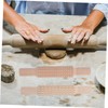 Ciieeo 2Pcs DIY Clay Printing Rods Wooden Mud Rolling Sticks