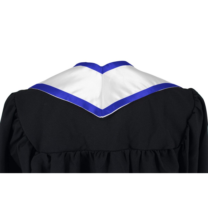 GraduationMall Plain Graduation Honor Stole Angled End With Trim Unisex