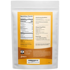 Judee's Gluten Free Dried Egg White Protein Powder 5 lb - Pasteurized, USDA Certified, Non-GMO, Gluten-Free, Nut-Free - Just One Ingredient - Made in USA