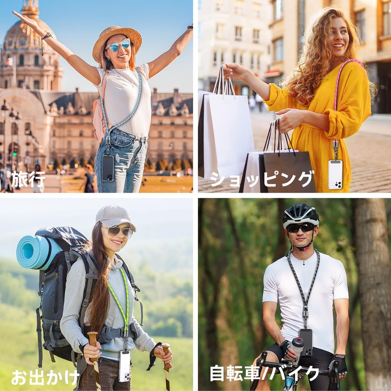 [enablink] Smartphone Strap, Type-C to Type-C Charging Cable, PD60W, Mobile