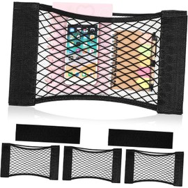 Hohopeti Organizador de Maletero para Coche Bolsillo de Malla Adhesiva, Diseño Ahorrador de Espacio y Elasticidad Flexible, Adecuado para Interior de Vehículo