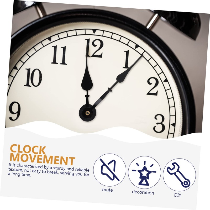Tofficu 1Set DIY Wall Clock Movement Mechanism Replacement Clock Parts