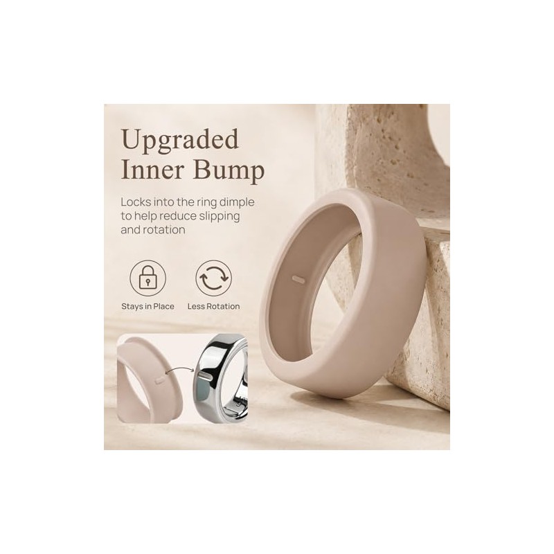 7 Pack Silicone Ring Covers for Oura & RingConn -