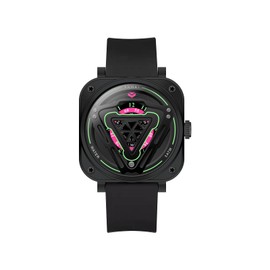 SKMEI SKM-7100 Men's and Women's Watches, Wormhole Concept, Creative Couple Watch, Waterproof, Ultra Thin, Runway, Students, Trendy Sports Watch, Black-7100, Layered Art, Black-7100, Layered Art