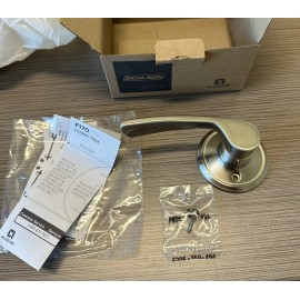 Schlage F170 MER 619 LH Satin Nickel Finish Non-Turning Dummy Fixed Merano Lever