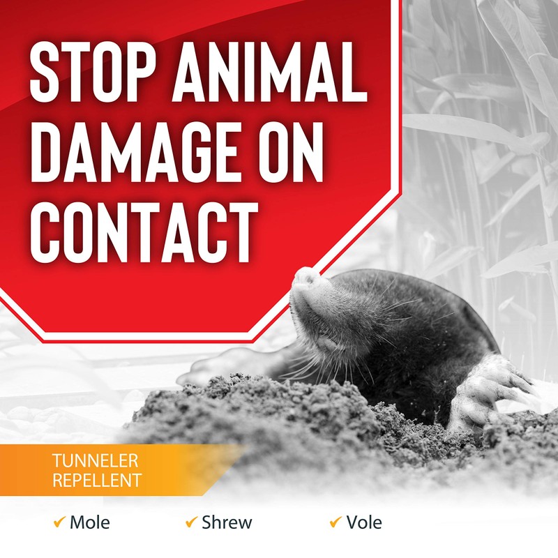 Mole & Vole Stopper, Granular Animal Repellent, All Natural, Effective