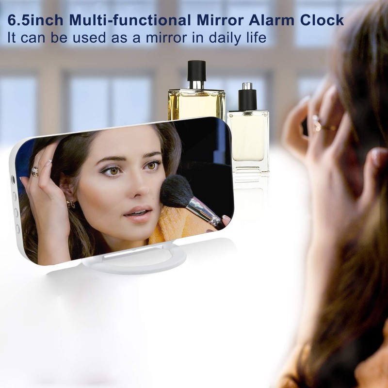 SZELAM Digital Clock Large Display, LED Electric Alarm Clocks Mirror