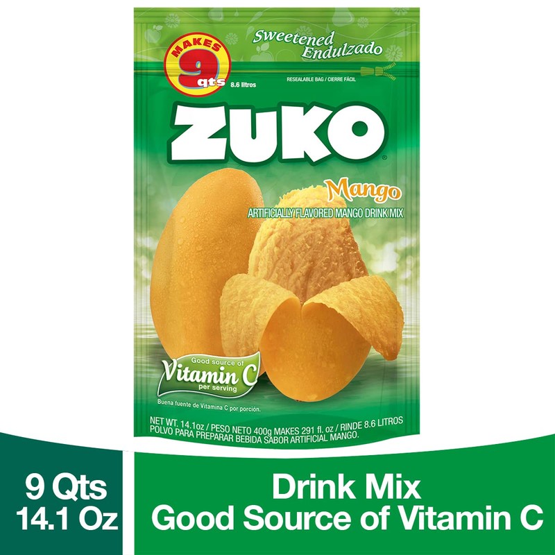 Zuko Mango Instant Powder Drink | Family Pack | No