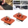 2pcs Stainless Steel Bull Ring Truck Bed Side Tie Down