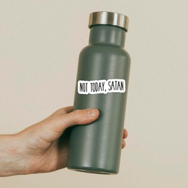 Not Today Satan Sticker Laptop Waterbottle Phone Notebook Window Stickers Funny Meme Decal