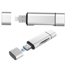 CAXUSD Type-c Memory Card Reader Portable OTG Adapter for Sdxc High-Speed Data Transfer for Phones and Computers Silver