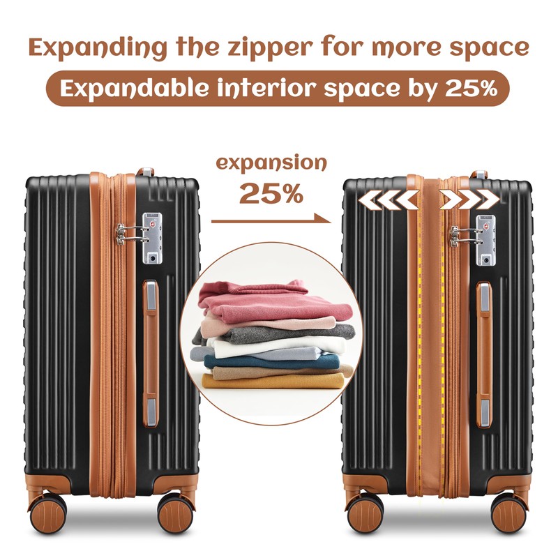 imiomo 20 Inch Expandable Carry on Luggage Sets with Spinner