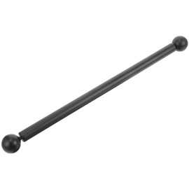 UPKOCH Lamp Post Cross Arm Handle Replacement, 16'' Weather Resistant Cross Arm Ladder Rest with Spheres for Outdoor Lamp Post Poles Black