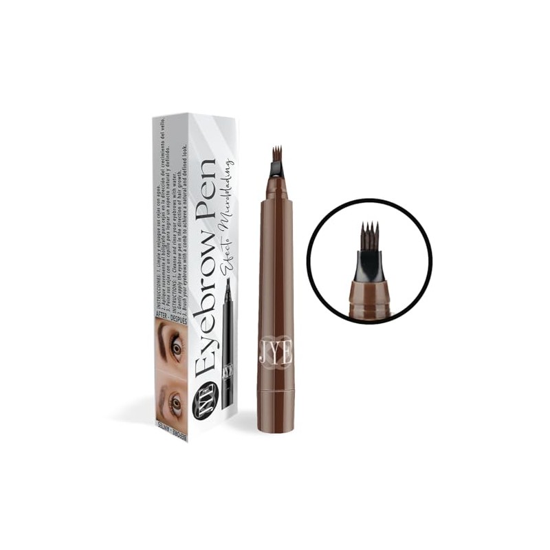 Lapiz para Cejas Efecto Microblading, Dibujo pelo a pelo, Impermeable,