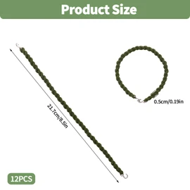 12 PCS Military Boot Blousers Elastic Blousing Straps with Metal Hooks for Army Navy Air Force Boot Straps for Gear