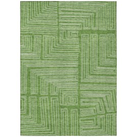 Addison Rugs Chantille ACN1045 Green 2'6" x 3'10" Indoor Outdoor Area Rug, Easy Clean, Machine Washable, Non Shedding, Bedroom, Entry, Living Room, Dining Room, Kitchen, Patio Rug