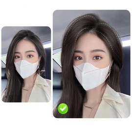 MISS FANCY Partial Wigs (2 Pieces) Neckline Wig, Hair Extension, Point Wig, Piece Cover, Increased Volume, Hair Extension (Dark Brown, 3.9 inches (10 cm)