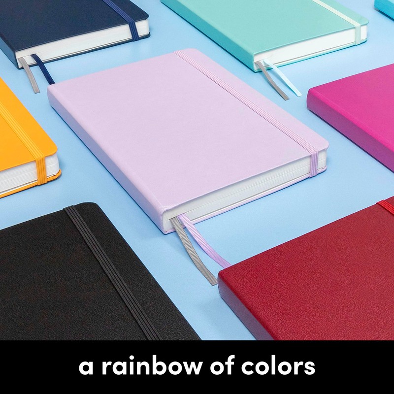 PAPERAGE Lined Journal Notebook, (Lavender), 252 Pages, Medium 5.7 inches