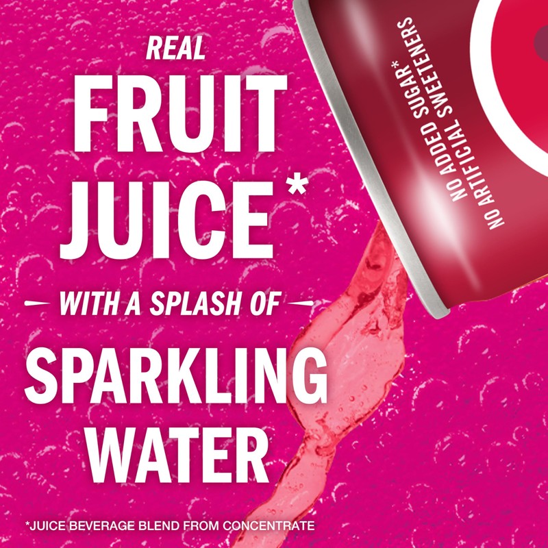 IZZE Sparkling Water Juice Beverage Blend, Pomegranate, No Sugar Added,