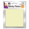 Charles Leonard Sticky Notes, 3" x 3", Yellow, 100 Sheets/Pad,