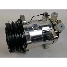 CNCRSR V-Belt Sanden 508 Style Chrome Aluminum Air Compressor AC Air Conditioning