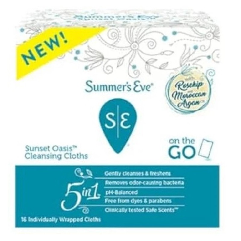 Summer's Eve Sunset Oasis On the Go Cleansing Cloth Ph