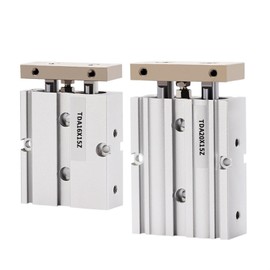 XYBSDBTNR TDA10/16/20/25/32mm Bore 10/20/30/40/50/60/70/75/80/100/125/150mm Stroke Aluminum Alloy Pneuatic Cylinder(Stroke 100mm,Bore 16mm)