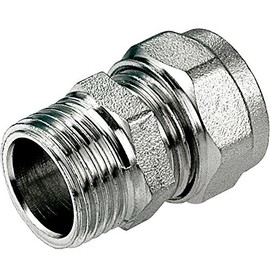 20mm PEX-AL-PEX x 3/4" Male Brass Compression Fittings Union