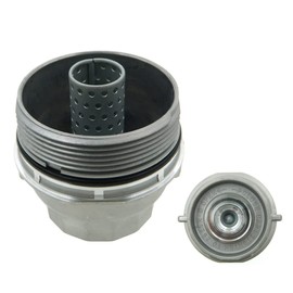 Riloer Oil Filter Cover Oil Filter Housing Cover for T0y0ta Le-xus Sie-nna RAV4 Venza Camry 15620-31060, 1562031060, 15643-31050