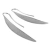 Threader Earrings Solid 925 Sterling Silver Hammered Drop Handmade Jewellery