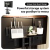 CABTE Rolling TV Stand,Heavy Duty Mobile TV Stand with Storage