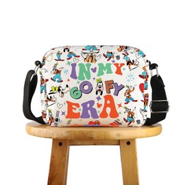 POFULL Goofy Dog Goofy Fans Gift Cartoon Movies Inspired Gift In My Goofy Era Crossbody Bag (GOFY ERA HCross CA)