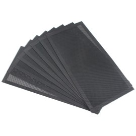 Utoolmart 8Pcs Floor Vent Covers, Magnetic Vent Mesh Air Vent Filters, 5.5 x 11.8'' PVC Floor Register Vent Screens for Home Floor Wall Ceiling Catch Debris Hair Dust Black