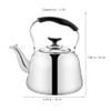 PRETYZOOM Stainless Steel Whistling Tea Kettle with Built-in Tea Strainer