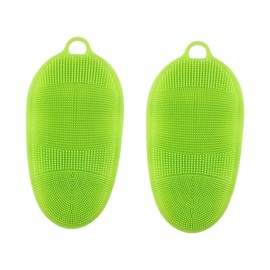 2pcs Body Scruber Bath Mitt Bath Scrubber Bath Rubbing Brush Shower Body Skin Massager Exfoliating Gloves Exfoliating Glove Bath Shower Brush Bath Brush Spa Green