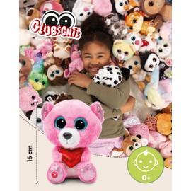 NICI Glubschis Pummdi 49262 Cuddly Toy 15 cm Pink Soft Plush Toy Cute Plush Toy for Cuddling and Playing for Children and Adults Great Gift Idea