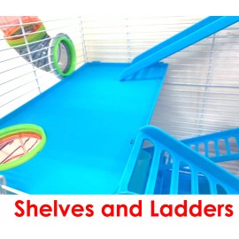 Mcage 5-Tiers Large Twin Tower Hamsters Habitat Rodent Gerbils Mouse Mice Rats Cage