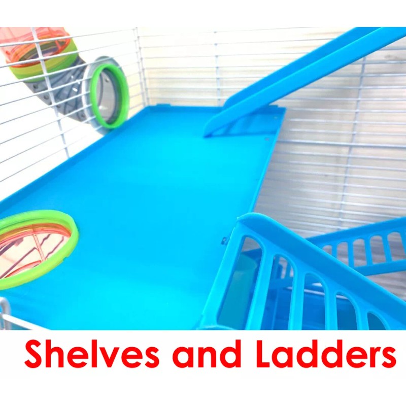 Mcage 5-Tiers Large Twin Tower Hamsters Habitat Rodent Gerbils Mouse