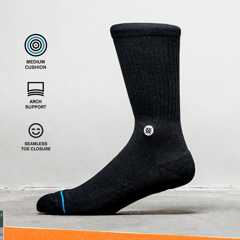 Stance Palama Navy (01005) Socks, L, NAVY (01005)