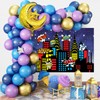Mocsicka Superhero City Backdrop Kids Boys Birthday Banner Urban Night