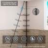 ALLZONE Shower Caddy Corner, 4 Tier Shower Organizer, Rustproof Stainless