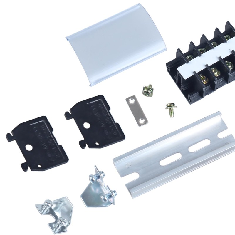 DIANQI 1Pack Terminal Block, 30A 20 Positions Dual Row Screw