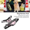 Dog Harness Double Layers Adjsutable Breathable Mesh Reflective Escape Proof